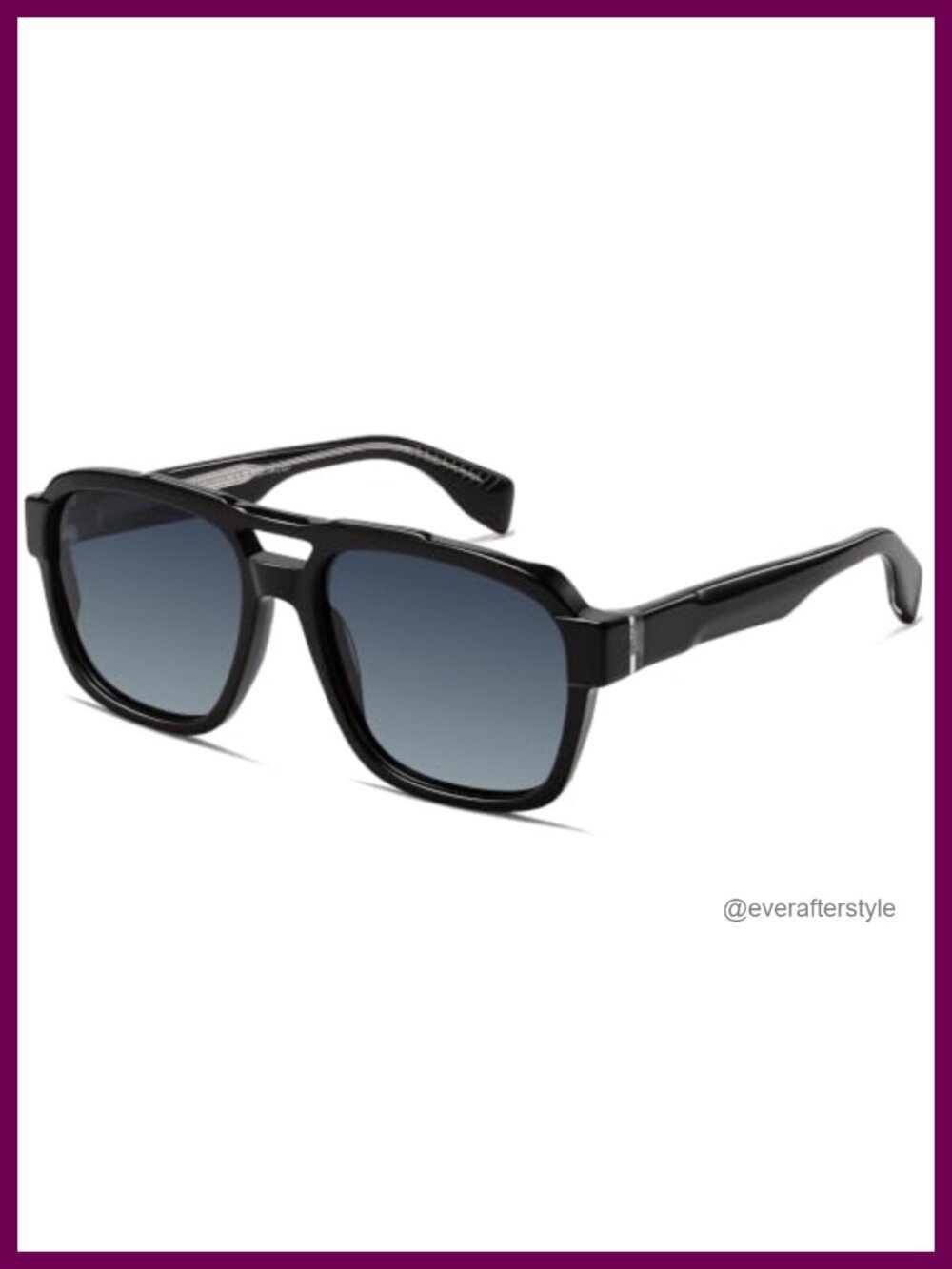 Retro Aviator Polarized Acetate Sunglasses UV400 Anti-Glare Unisex